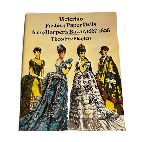 Harper's Bazar Victorian UNCUT Paper Dolls 1867-1898 Theodore Menton-Clothing - Picture 1 of 5